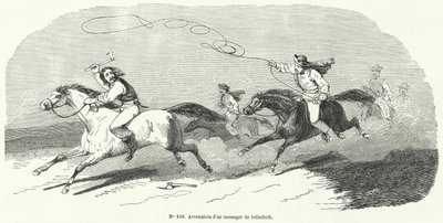 Verhaftung eines Boten von Josip Jelačić, Ban von Kroatien, Revolution von 1848 von French School